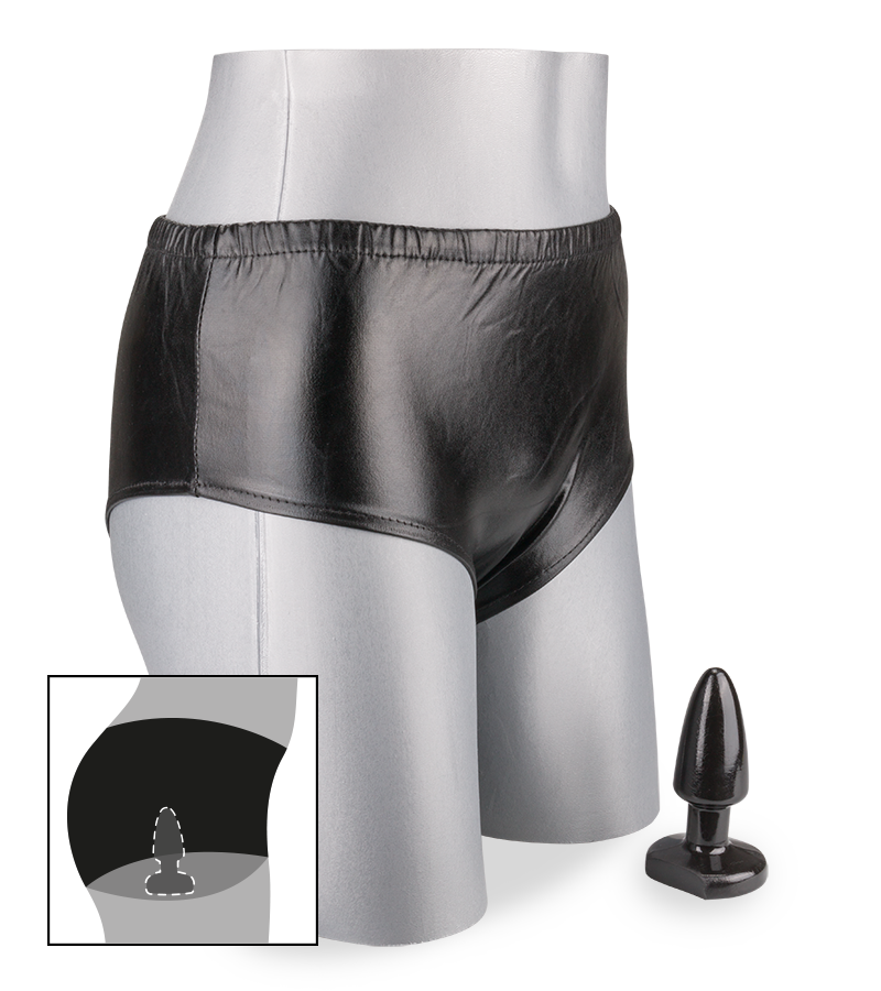 Vinylslip mit Analplug