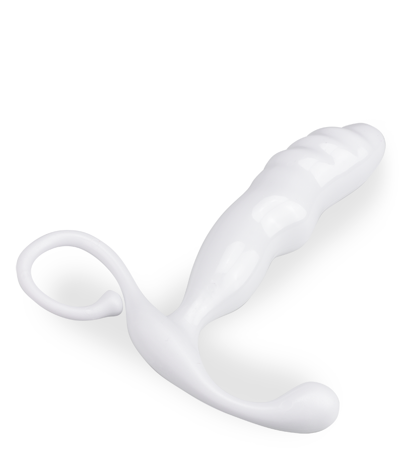 Weißer Prostata-Plug Thor, L-Größe