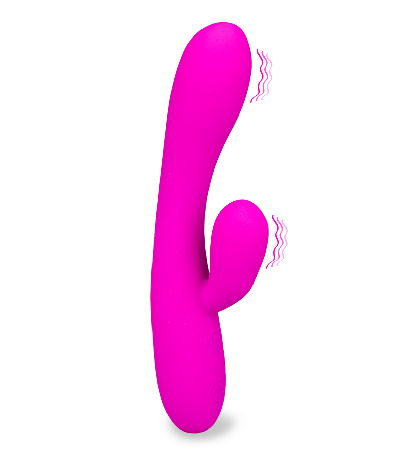 Wiederaufladbarer Rabbit-Vibrator Violetta